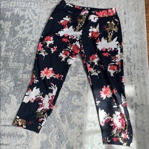 LOFT floral trousers - size 4 PETITE - LIKE NEW